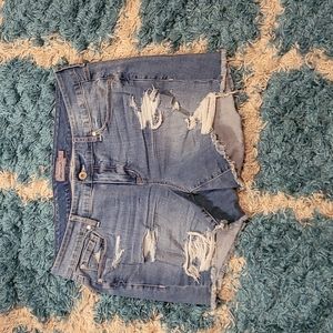 Torrid denim distressed shorts